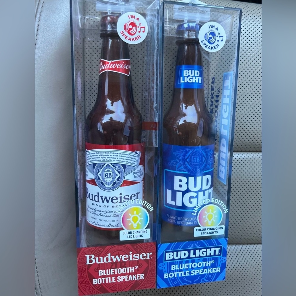 Budweiser and Bud Light Bluetooth speakers